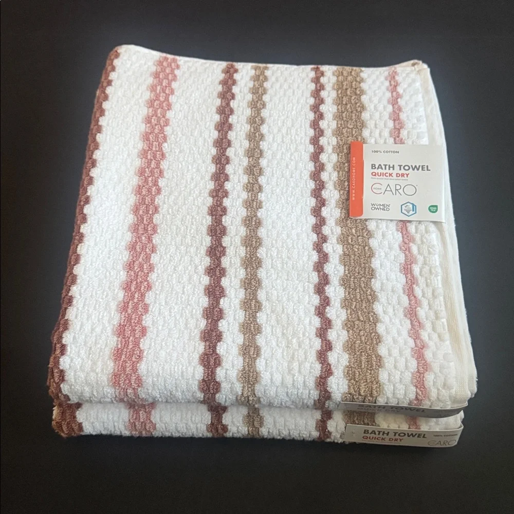 💥8pc CARO HOME Quick Dry 100% Cotton Bath Towel Set - FALLKIRK